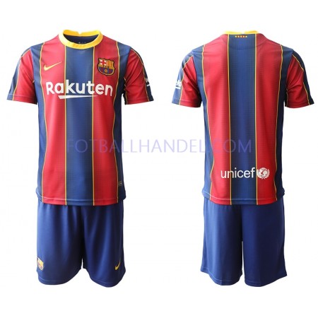 Barn Fotballdrakter FC Barcelona Hjemme 2020-21 Kortermet